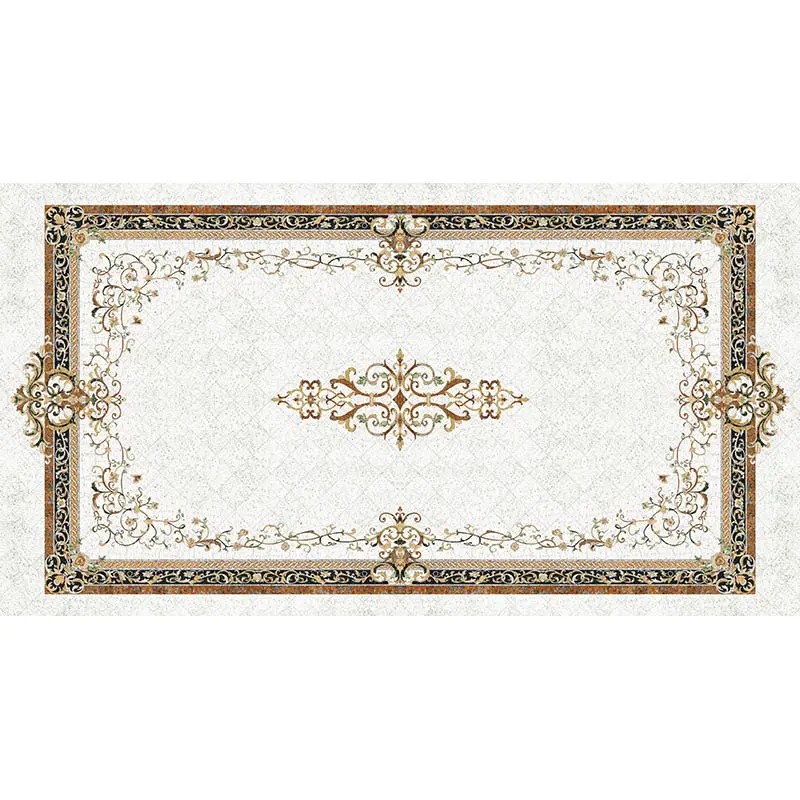 Rectangle Marble Water-jet Inlay