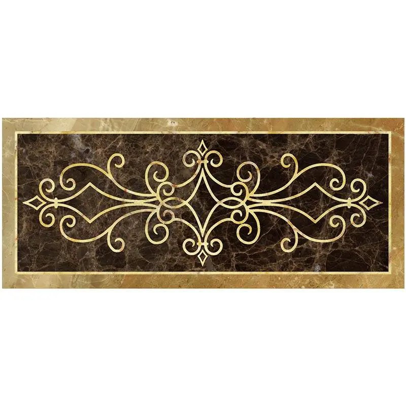 Rectangle Marble Water-jet Inlay