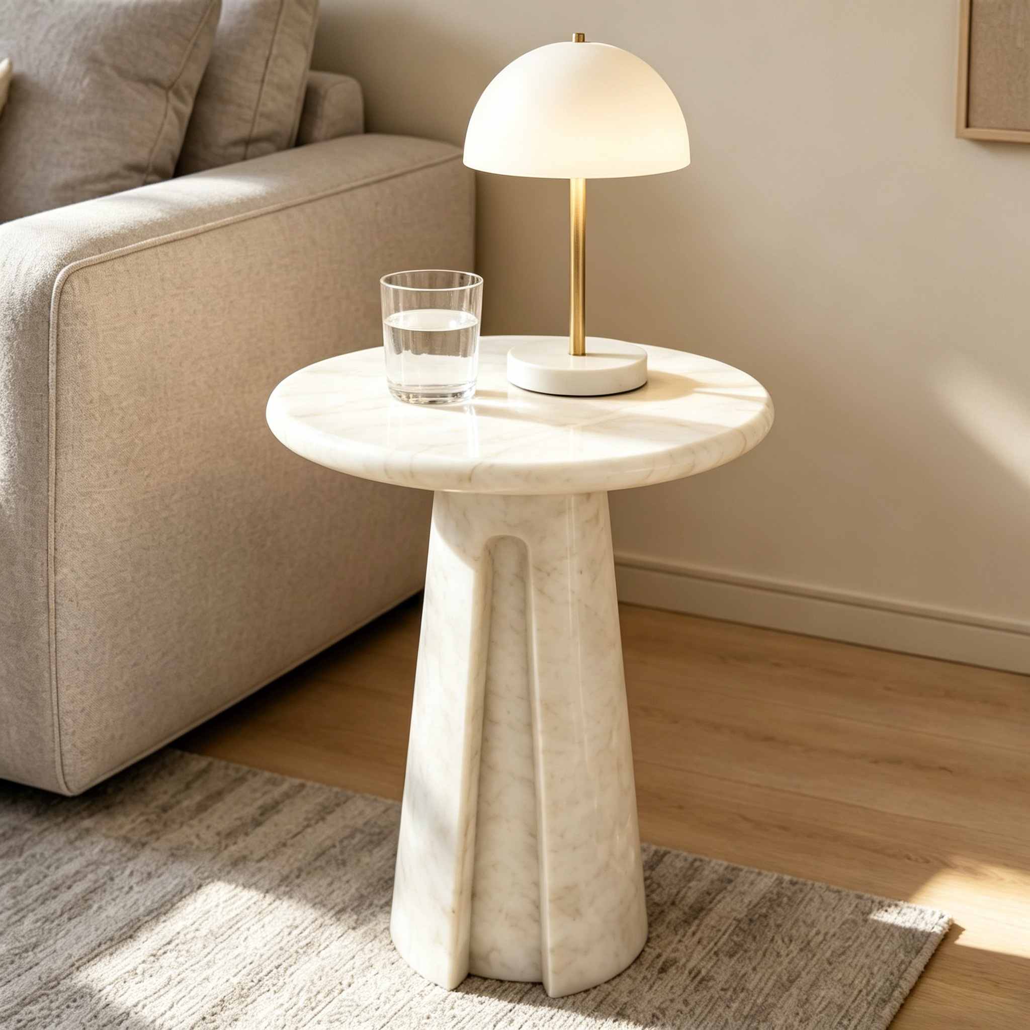 Green Marble Side Table