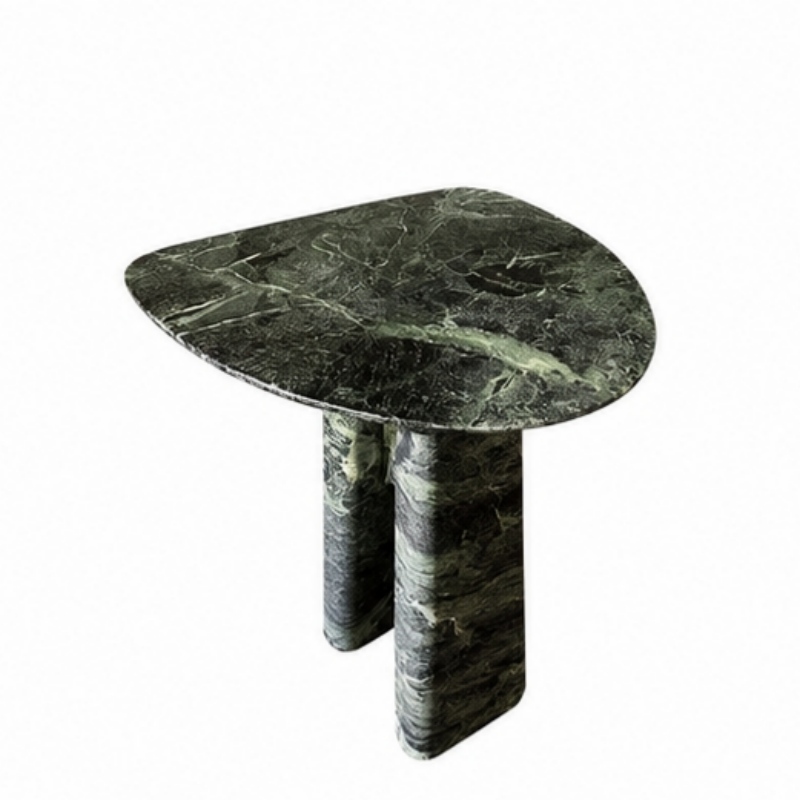Prada Green Marble Side Table