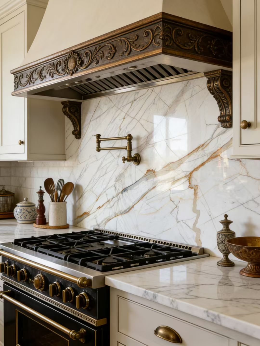 From Calacatta Gold Slab to Custom Countertops & Sideboards